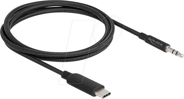 DELOCK 85208 - Adapterkabel USB C auf Klinke, Stereo Kabel, 1 m von Delock