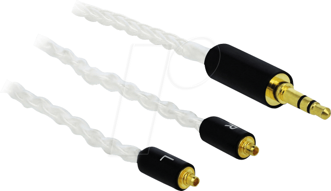 DELOCK 85845 - Kabel Klinke 3 Pin 3,5 mm Stecker > 2 x MMCX Stecker 1,20 m von Delock