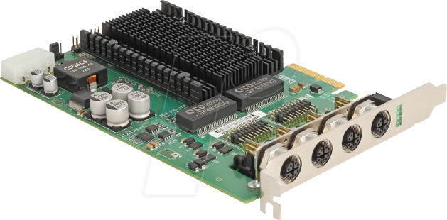 DELOCK 86054 - Netzwerkkarte, PCI Express, Gigabit Ethernet, 4x M12 von Delock
