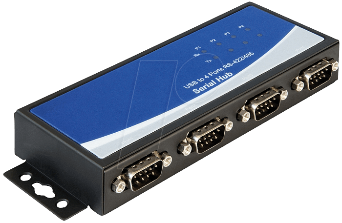 DELOCK 87587 - USB 2.0 Konverter, A Stecker auf 4 x RS-422/485 von Delock