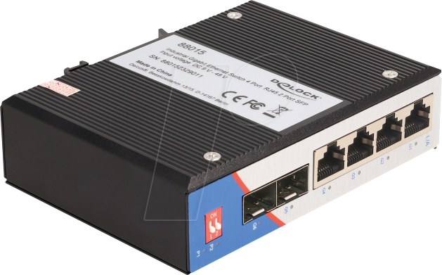 DELOCK 88015 - Switch, 6-Port, Gigabit Ethernet, SFP von Delock