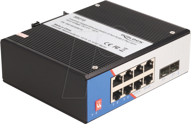 DELOCK 88016 - Switch, 10-Port, Gigabit Ethernet, SFP von Delock