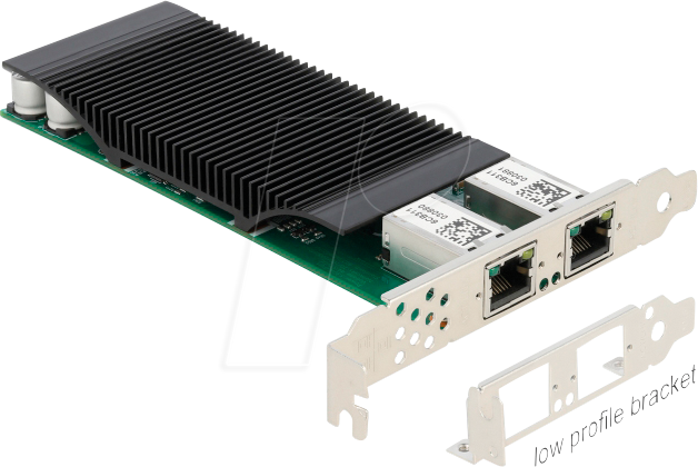 DELOCK 88500 - Netzwerkkarte, PCI Express, Gigabit Ethernet, 2x RJ45 von Delock