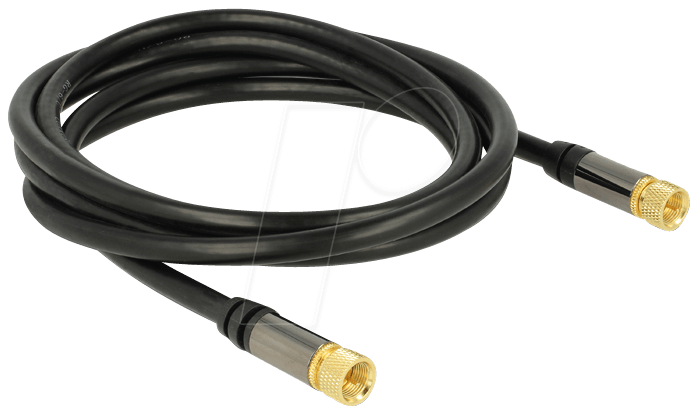 DELOCK 88919 - Anschlusskabel, F-Stecker, 2 m von Delock