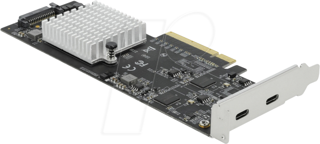 DELOCK 89011 - PCIe x8 > 2x USB 20 Gb/s Typ-C von Delock