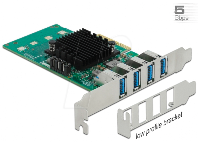 DELOCK 89048 - PCIe x4 > 4 x extern USB 3.0 Typ-A DELOCK 89048 - PCIe x4 > 4 x extern USB 3.0 Typ-A von Delock