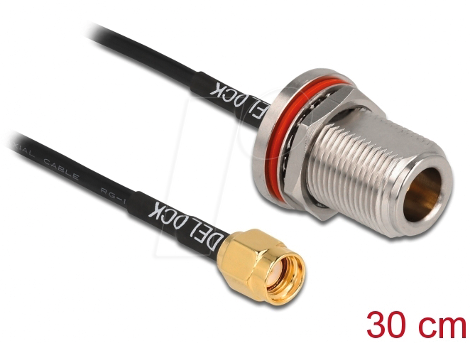 DELOCK 89059 - Antennenkabel RP-SMA Stecker > N Buchse von Delock