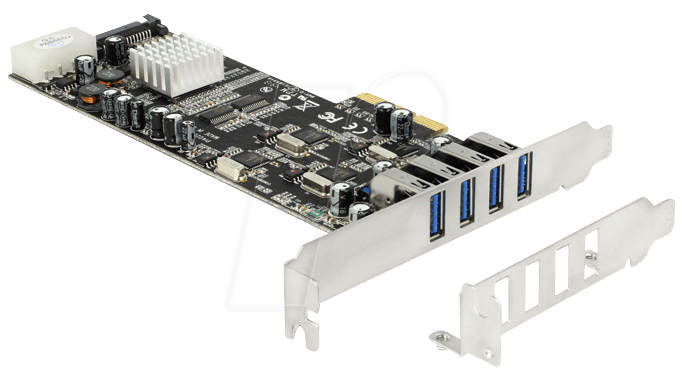 DELOCK 89365 - USB-Controller 3.0, 4-Port QUAD Channel, PCIe von Delock