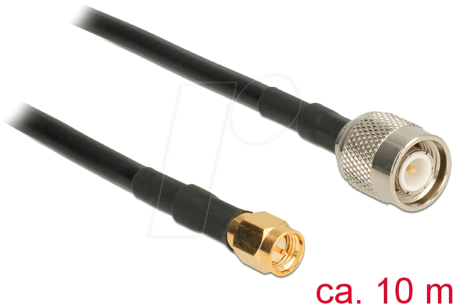 DELOCK 89498 - HF Antennenkabel, TNC Stecker > SMA Stecker, 10 m DELOCK 89498 - HF Antennenkabel, TNC Stecker > SMA Stecker, 10 m von Delock