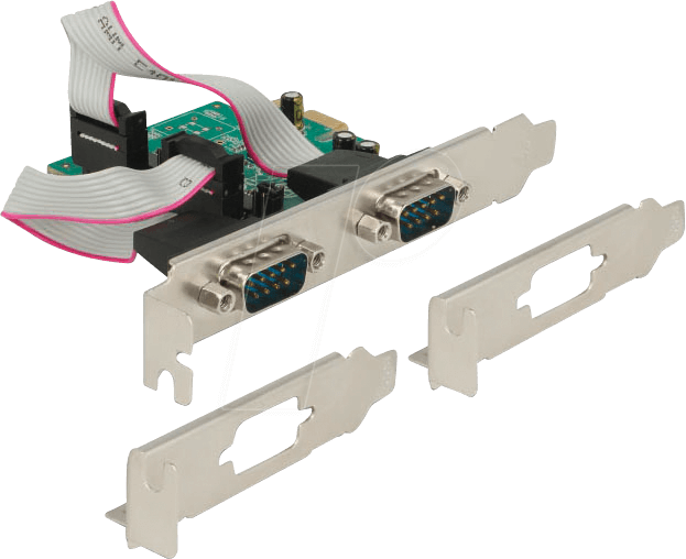 DELOCK 89641 - Delock PCIe x1 > Seriell 2x RS-232 High Speed 921K POS 9-bit von Delock