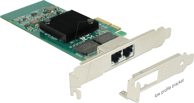 DELOCK 89945 - Netzwerkkarte, PCI Express, 2 x Gigabit Ethernet von Delock