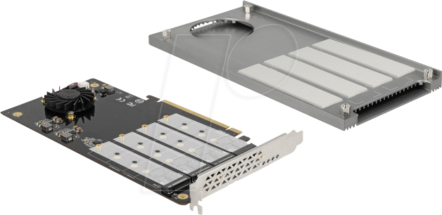 DELOCK 90050 - PCIe 3.0 x16 > 4x M.2 NVMe Key M, Bifurcation DELOCK 90050 - PCIe 3.0 x16 > 4x M.2 NVMe Key M, Bifurcation von Delock