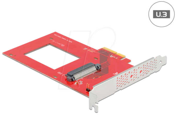 DELOCK 90071 - Konverter PCIe x4 Karte > 1 x intern U.3 von Delock