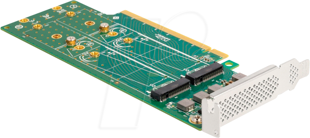 DELOCK 90090 - PCIe 4.0 x16 > 4 x M.2 Key M 22110 NVMe, Bifurcation von Delock