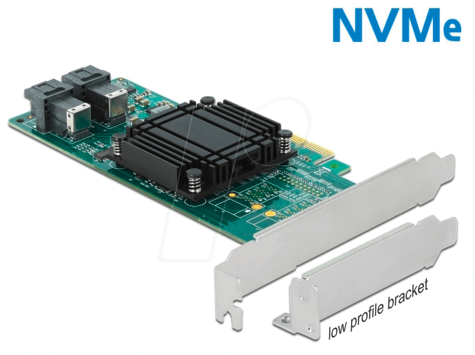 DELOCK 90438 - PCIe 3.0 x8 > 2x SFF-8643 NVMe von Delock