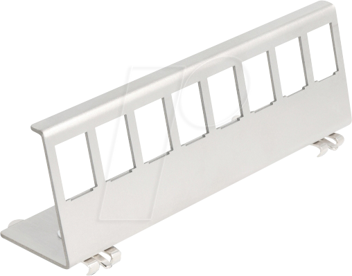 DELOCK 90657 - Keystone Halterung für Hutschiene, 8 Port, Metall von Delock