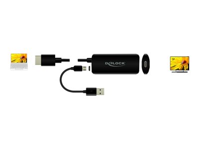 DELOCK Adapter HDMI zu USB-C Buchse (DP Alt Mode) 4K 60Hz von Delock