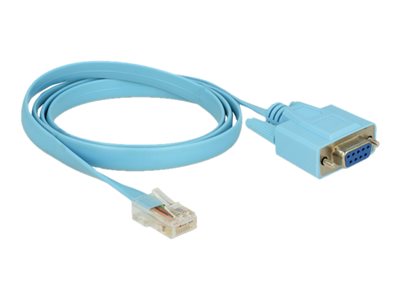 DELOCK Adapter RS-232 DB9 Bu > 1x Seri. RS-232 RJ45 St 1.0m von Delock
