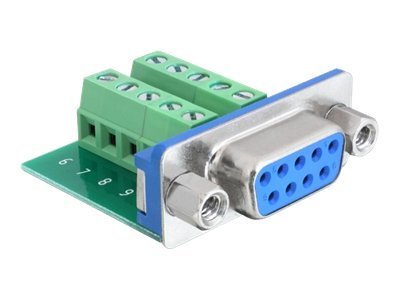 DELOCK Adapter Terminalblock 10Pin -> D-Sub9 Buchse DELOCK Adapter Terminalblock 10Pin -> D-Sub9 Buchse von Delock