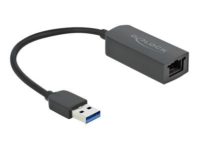 DELOCK Adapter USB Typ-A Stecker zu 2,5 Gigabit LAN kompakt von Delock