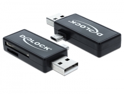 DELOCK Card Reader USB micro B -> SD/microSD OTG extern DELOCK Card Reader USB micro B -> SD/microSD OTG extern von Delock