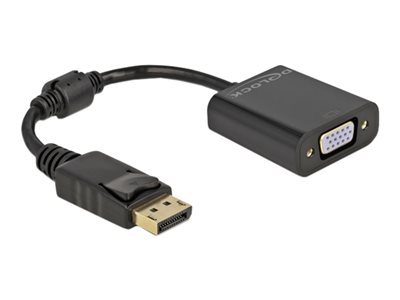 DELOCK Displayport Adapter 1.2 Stecker < VGA Buchse Schwarz von Delock