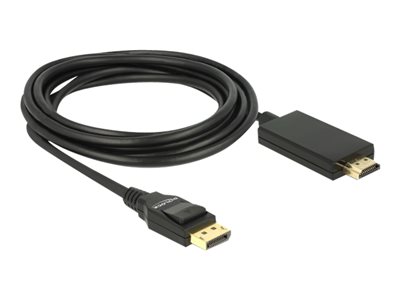 DELOCK Displayport Kabel DP -> HDMI St/St 4K 3.00m schwarz DELOCK Displayport Kabel DP -> HDMI St/St 4K 3.00m schwarz von Delock