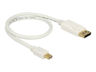 DELOCK Displayport Kabel mini DP -> DP St/St 0.50m weiß 4 DELOCK Displayport Kabel mini DP -> DP St/St 0.50m weiß 4 von Delock