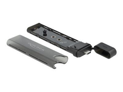DELOCK Ext Gehäuse USB Type-C M.2 NVMe PCIe oder SATA SSD von Delock
