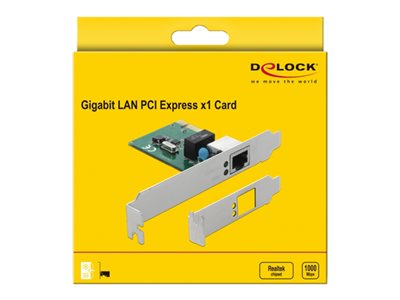 DELOCK Gigabit LAN 1x RJ45 +Low Profile Delock DELOCK Gigabit LAN 1x RJ45 +Low Profile Delock von Delock