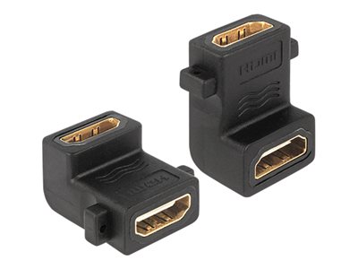 DELOCK HDMI Adapter A -> A Bu/Bu 90° unten DELOCK HDMI Adapter A -> A Bu/Bu 90° unten von Delock