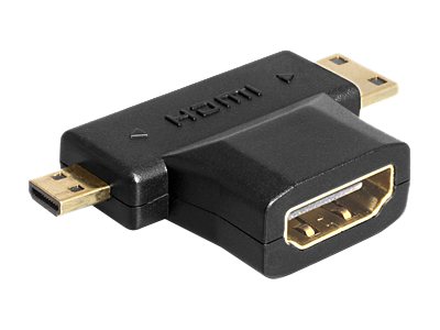 DELOCK HDMI Adapter A -> mini C + micro D Bu/St/St von Delock
