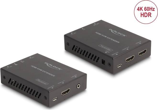 DELOCK HDMI KVM Extender Set über Cat.6 Kabel 4K 60 Hz 70 m DELOCK HDMI KVM Extender Set über Cat.6 Kabel 4K 60 Hz 70 m von Delock