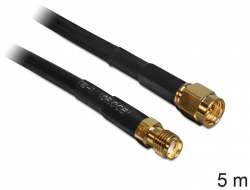 DELOCK HF Kabel SMA -> SMA St/Bu 5.00m low loss von Delock