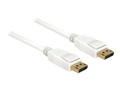 DELOCK Kabel DP 1.2 -> DP St/St 1.5m weiß    4K 60Hz von Delock