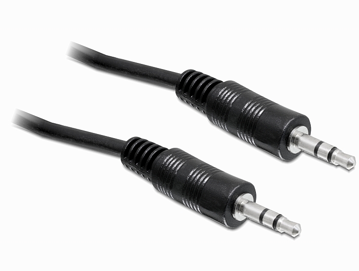 DELOCK Klinkekabel 3,5mm -> 3,5mm St/St 2.50m schwarz DELOCK Klinkekabel 3,5mm -> 3,5mm St/St 2.50m schwarz von Delock