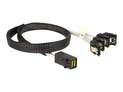 DELOCK SAS Kabel Mini SAS HD -> 4x Sata 7Pin St/St 0.50m DELOCK SAS Kabel Mini SAS HD -> 4x Sata 7Pin St/St 0.50m von Delock