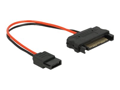 DELOCK SATA-Kabel Slim 6pin -> SATA 15pin 0.10m DELOCK SATA-Kabel Slim 6pin -> SATA 15pin 0.10m von Delock