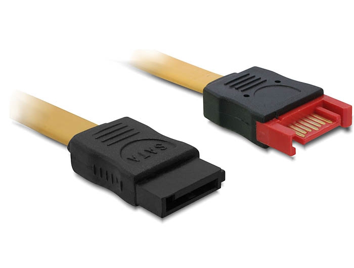 DELOCK SATA-Verl. SATA III -> SATA St/Bu 0.50m gelb von Delock