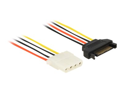 DELOCK Stromkabel SATA 15pin -> Molex 4pin Bu/Bu 0.20m DELOCK Stromkabel SATA 15pin -> Molex 4pin Bu/Bu 0.20m von Delock