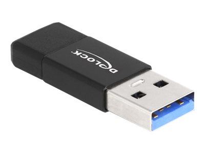 DELOCK USB 3.2 Gen 2 Adapter USB-A zu USB-C Buchse aktiv SW DELOCK USB 3.2 Gen 2 Adapter USB-A zu USB-C Buchse aktiv SW von Delock