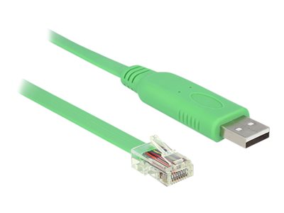 DELOCK USB-Adapter USB/A -> RS232 RJ45 St/St DELOCK USB-Adapter USB/A -> RS232 RJ45 St/St von Delock