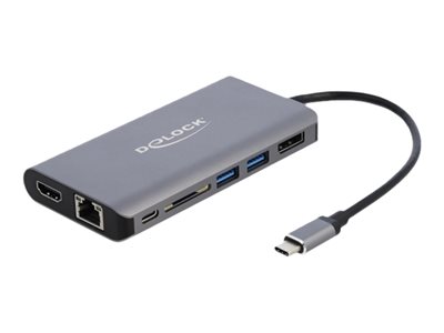 DELOCK USB-C Dockingstation 4K-HDMI/DP/USB3.0/SD/LAN/PD 3.0 DELOCK USB-C Dockingstation 4K-HDMI/DP/USB3.0/SD/LAN/PD 3.0 von Delock