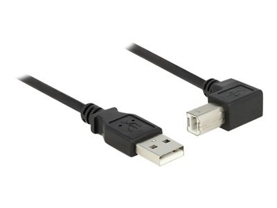 DELOCK USB Kabel A -> B St/St 0.50m 90° schwarz von Delock