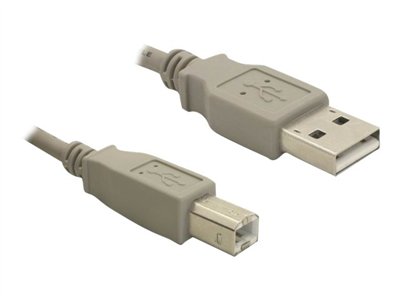 DELOCK USB Kabel A -> B St/St 1.80m grau von Delock