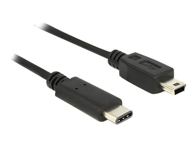 DELOCK USB Kabel C -> Mini-B St/St 0.50m schwarz DELOCK USB Kabel C -> Mini-B St/St 0.50m schwarz von Delock