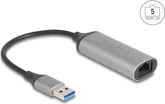 DELOCK USB Typ-A 5 Gigabit LAN Adapter von Delock