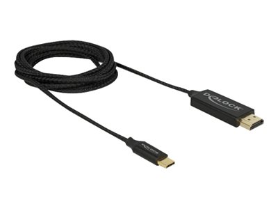 DELOCK USB Typ-C > HDMI Kabel (DP Alt Mode) 4K 60Hz 2m koax. von Delock