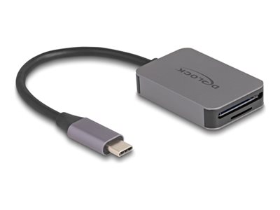 DELOCK USB Type-C Card Reader im Aluminium Gehuse für SD oä. von Delock