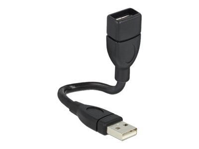 DELOCK USB Verl.A -> A St/Bu 0.15m ShapeCable sw von Delock